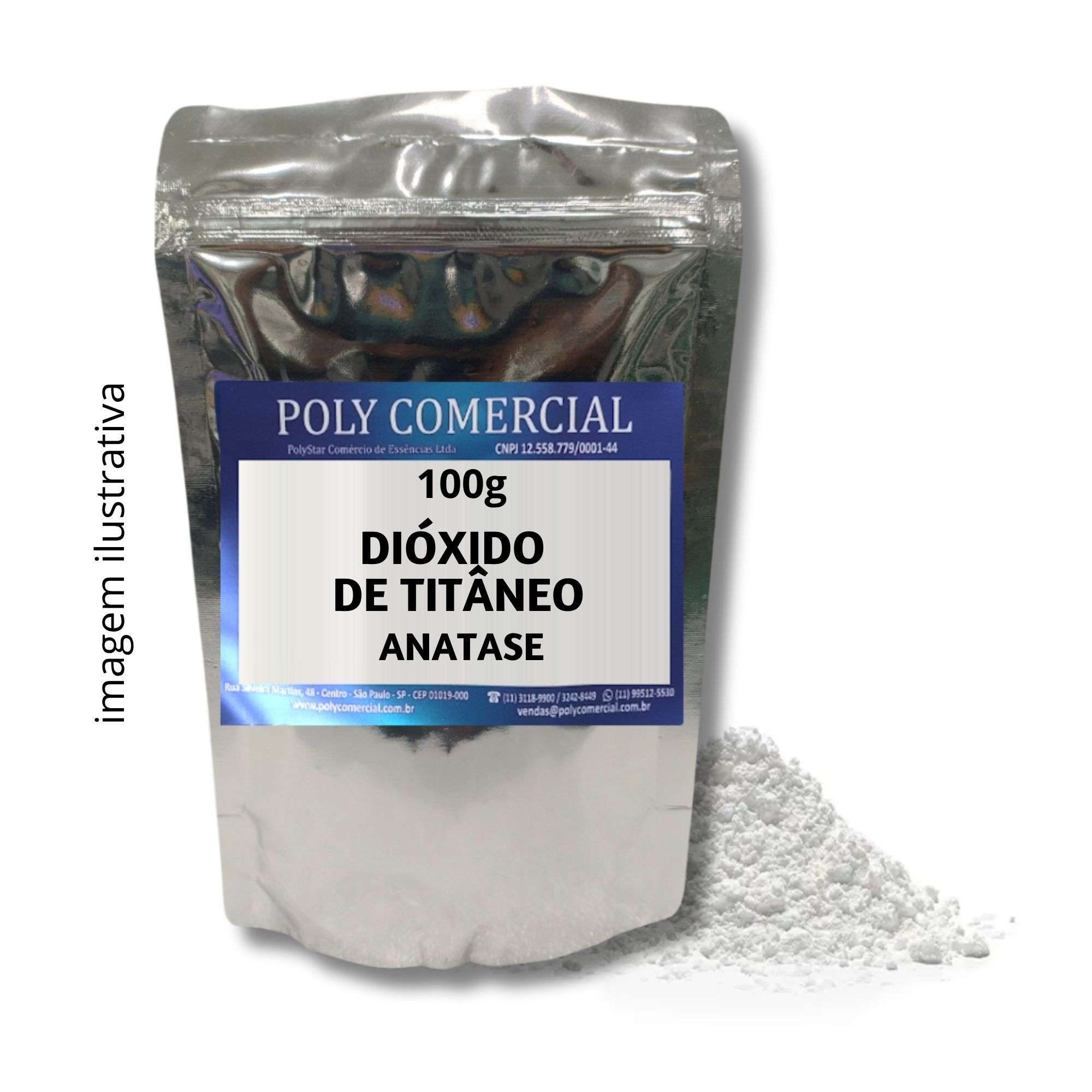 DIÓXIDO DE TITÂNIO (ANATASE) - 100G