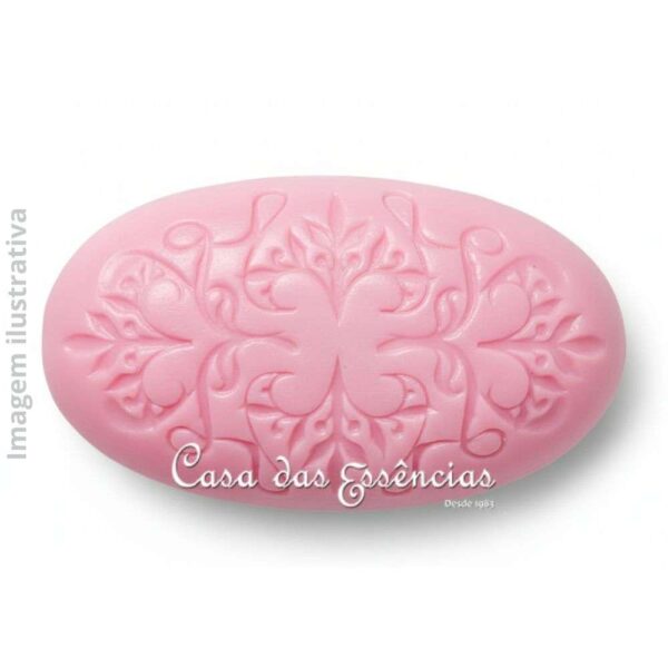 Molde de Silicone S-678 OVAL ARABESCO