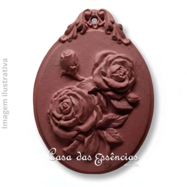 Molde de Silicone S-1320 PASTILHA PINGENTE ROSAS