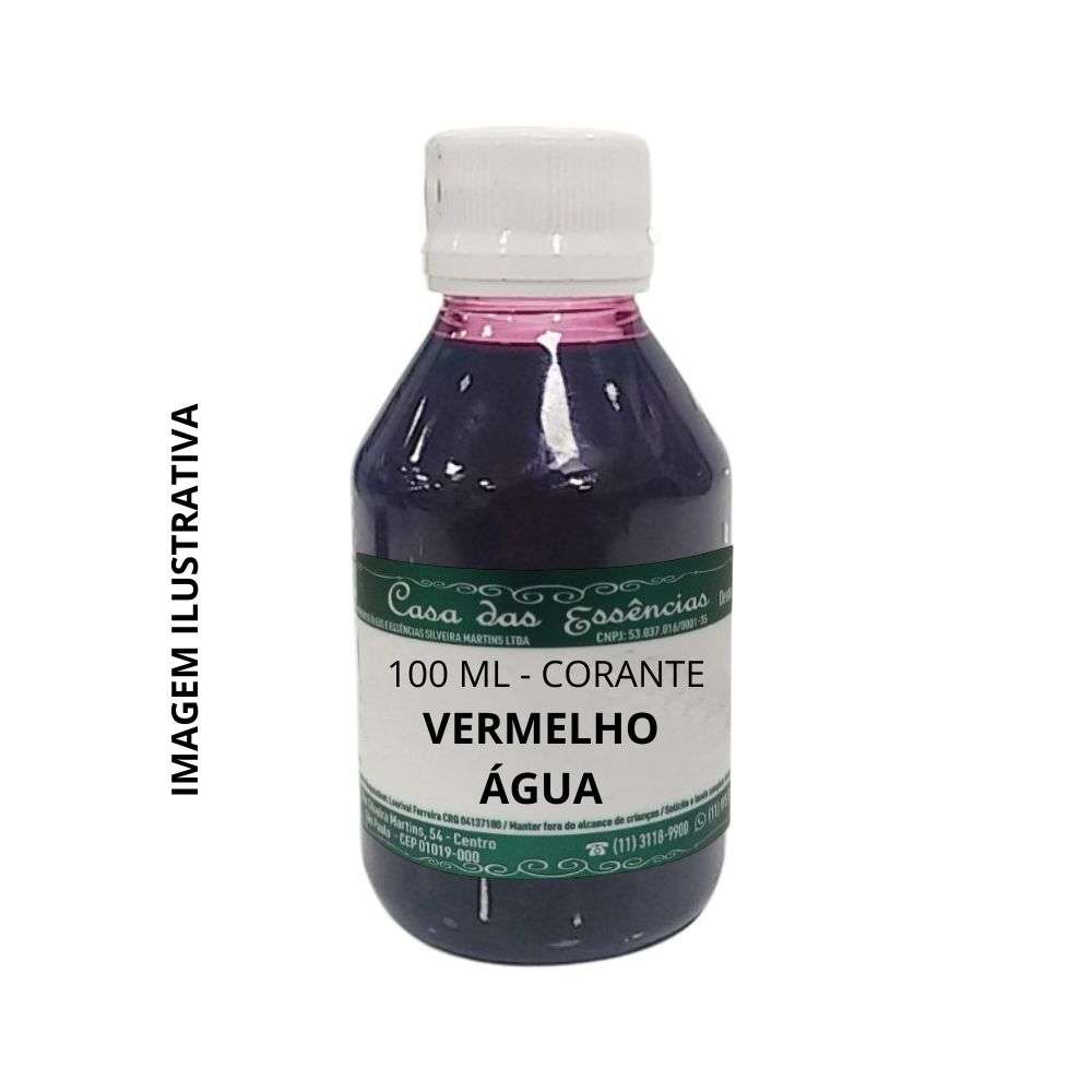 Corante vermelho água 100ml