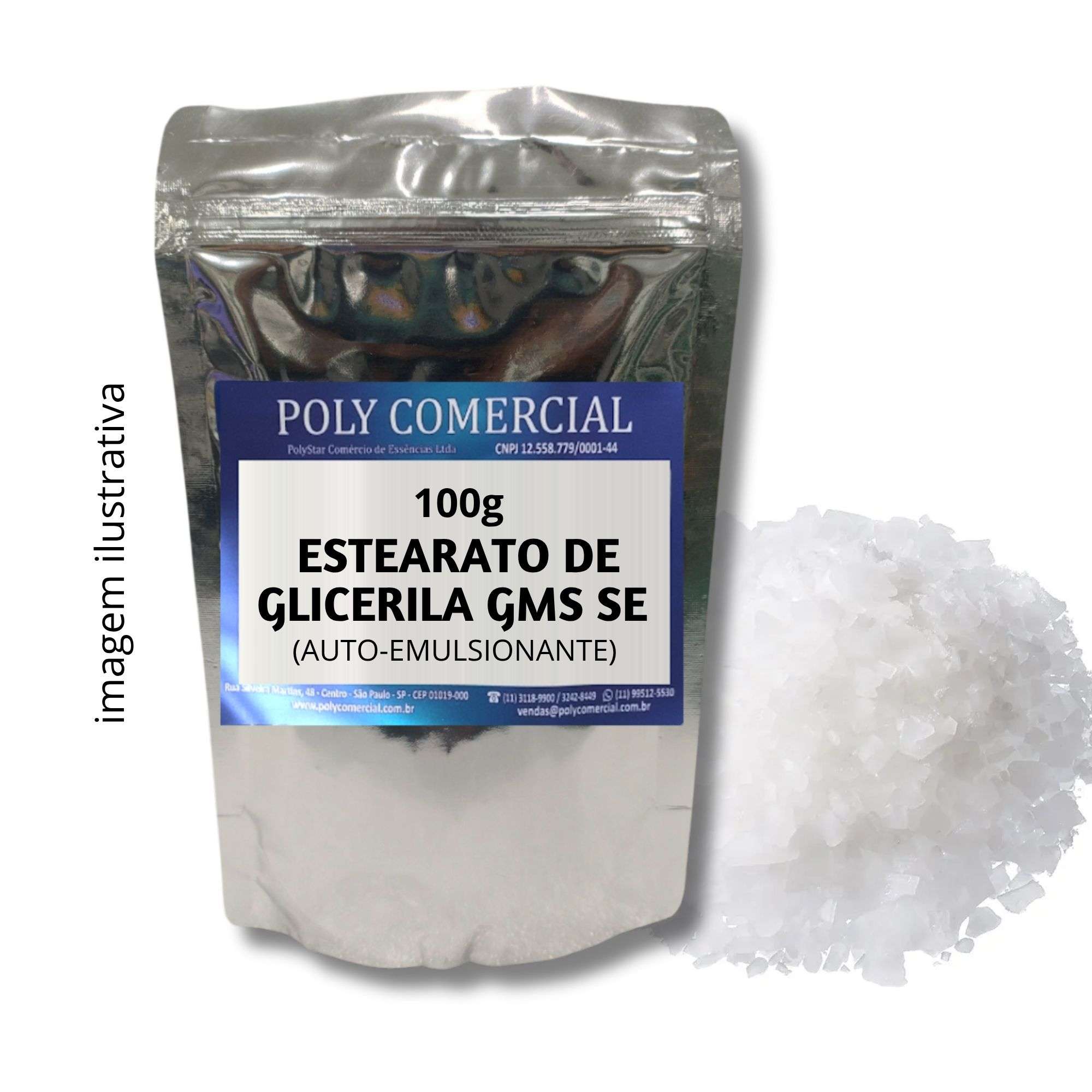 ESTEARATO DE GLICERILA GMS SE (AUTO-EMULSIONANTE) - 100G