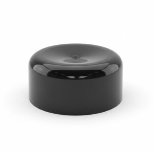 TAMPA POTE  44MM PLASTICA PRETA - UN