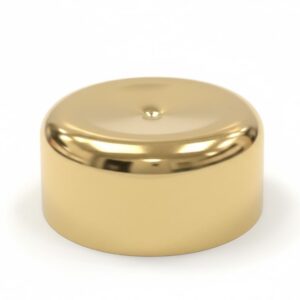 TAMPA POTE 54MM PLASTICA METALIZADA DOURADA - UN