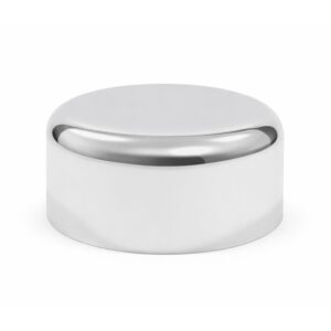 TAMPA POTE 54MM PLASTICA METALIZADA PRATA - UN