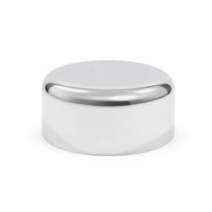 TAMPA POTE  44MM PLASTICA METALIZADA PRATA - UN