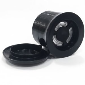 TAMPA POTE 38MM MOEDORA PRETA