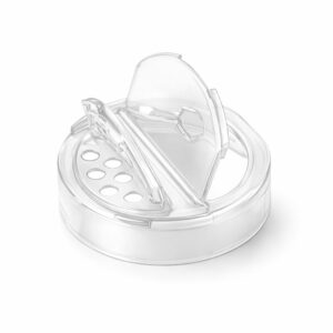 TAMPA POTE 38MM PLÁSTICA 2 ABAS TRANSP. - UN