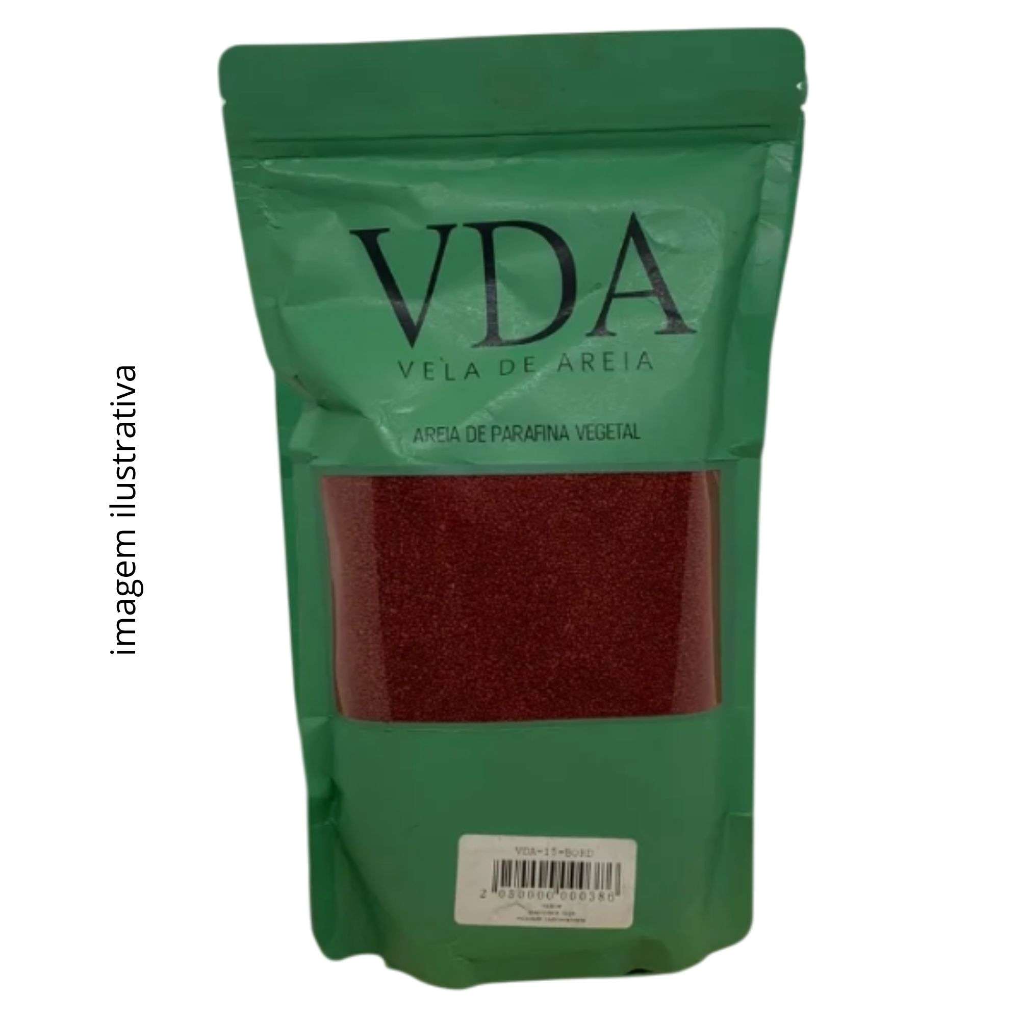 VELA DE AREIA VINHO BORDÔ - 500G