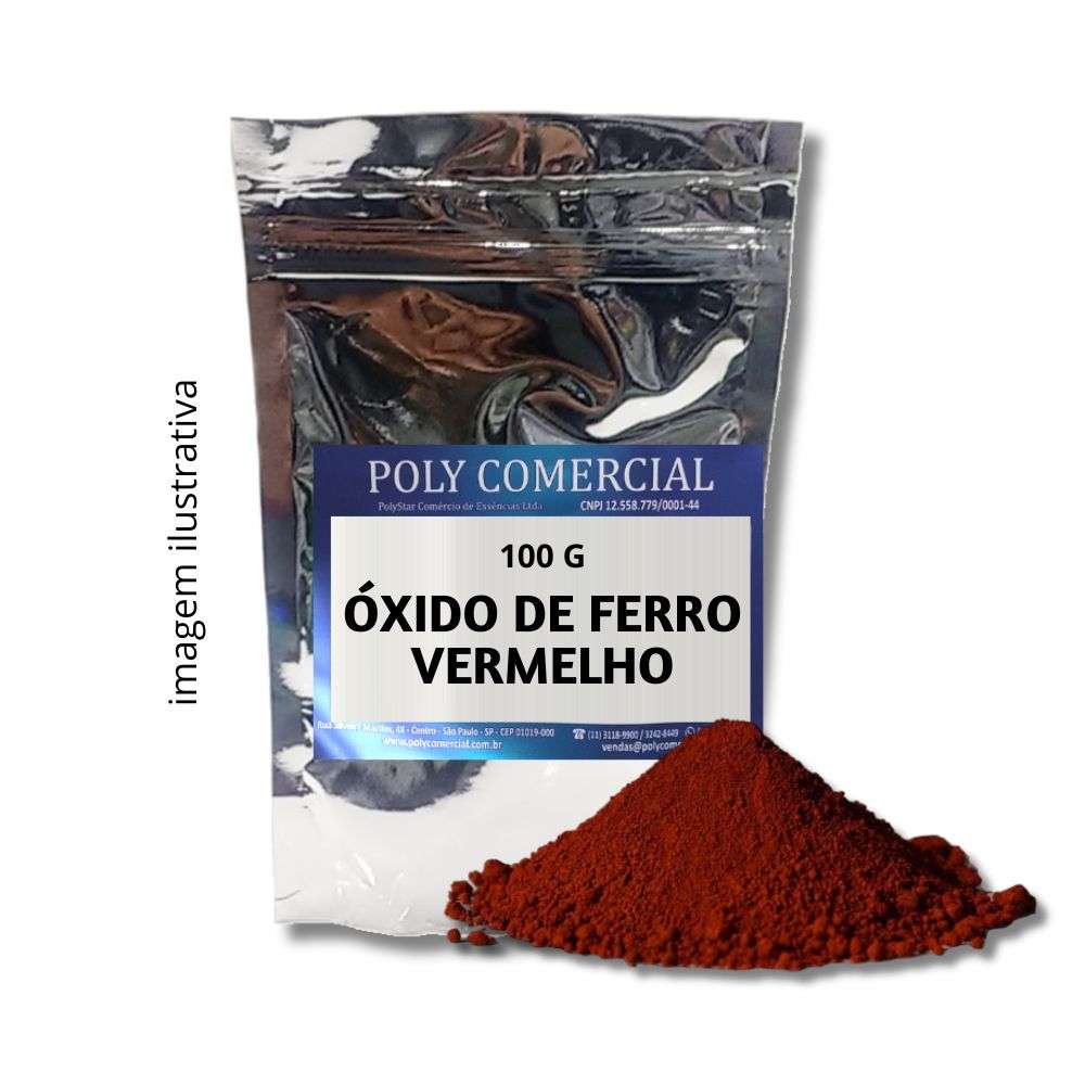 ÓXIDO DE FERRO VERMELHO - 100G