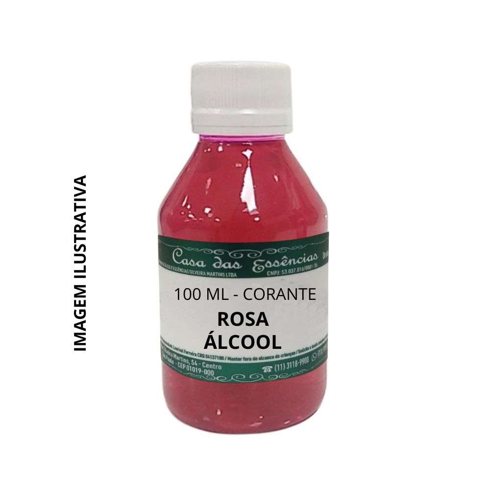 Corante Rosa Álcool - 100ML