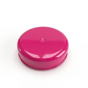 TAMPA POTE 113MM PLASTICA LARANJA - UN - ROSA