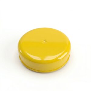 TAMPA POTE 113MM PLASTICA LARANJA - UN - AMARELA