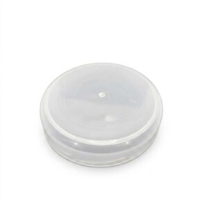TAMPA POTE 113MM PLASTICA LARANJA - UN - TRANSPARENTE